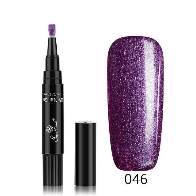 1 Gel Nail Varnish Pen Glitter
