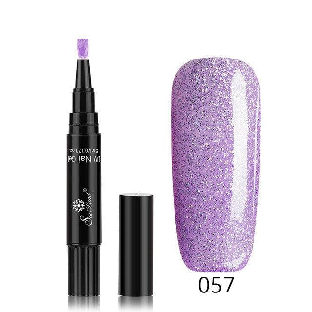 1 Gel Nail Varnish Pen Glitter