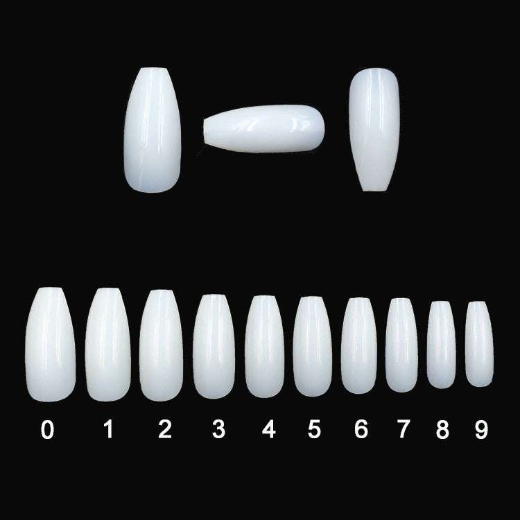 500 transparent natural fake nails