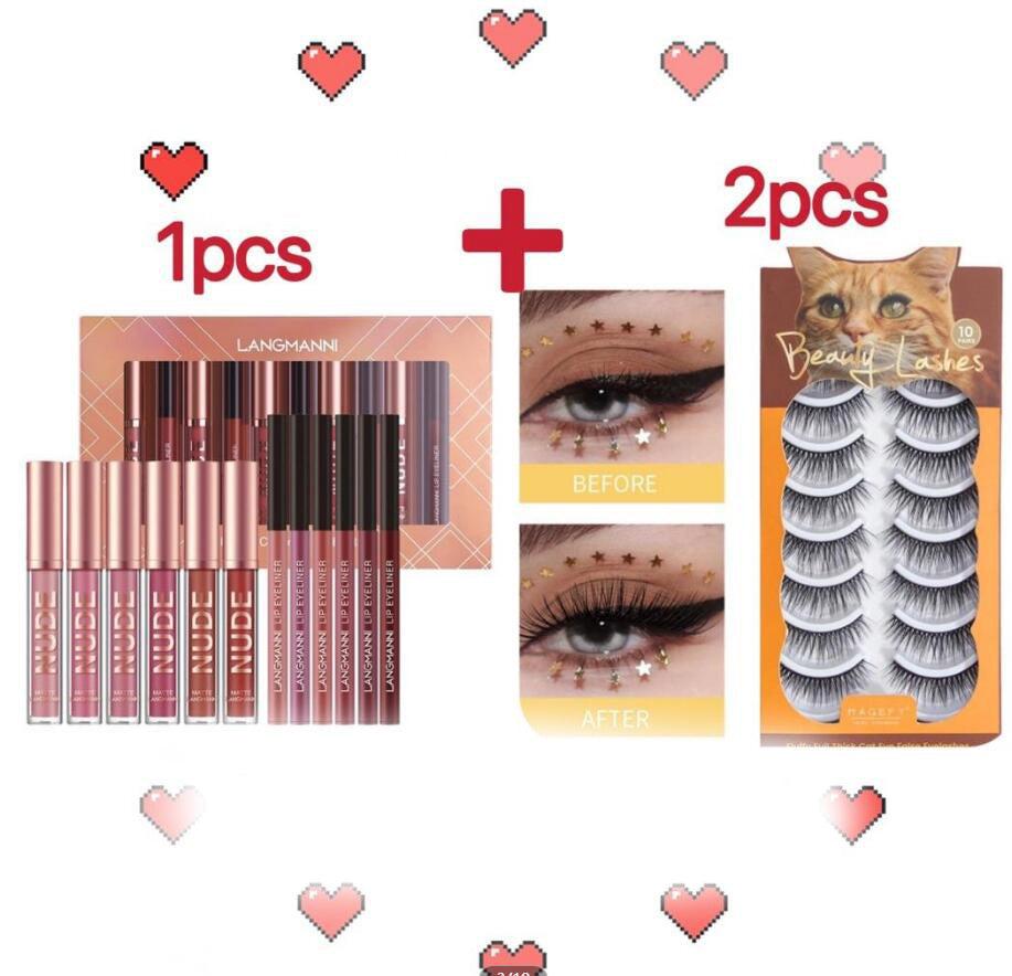 lipstick makeup 12 pcs set 6 matte lipstick 6 lip liner pens waterproof long lasting matte lipstick beauty cosmetics makeup gift