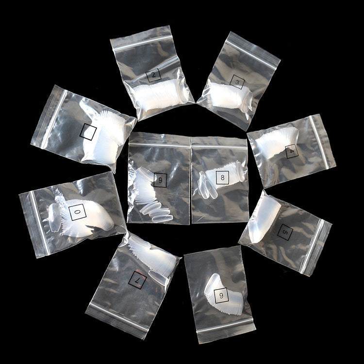 500 transparent natural fake nails