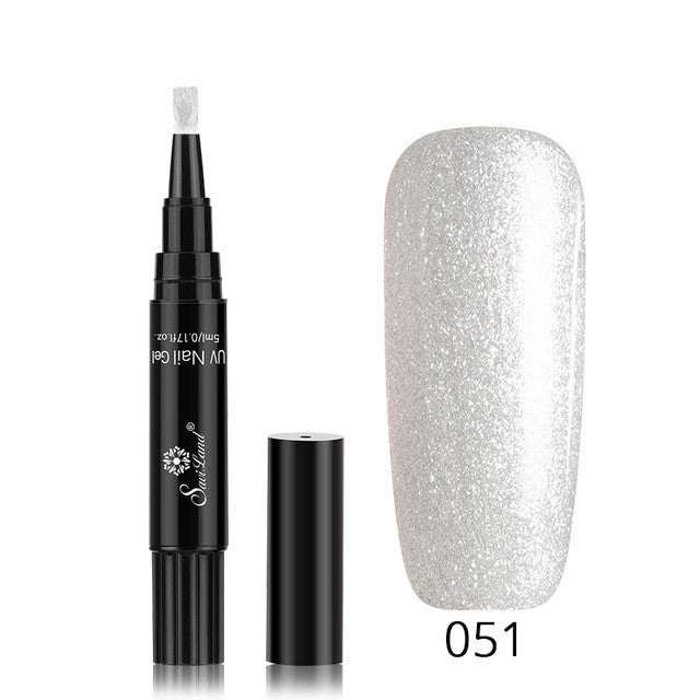 1 Gel Nail Varnish Pen Glitter