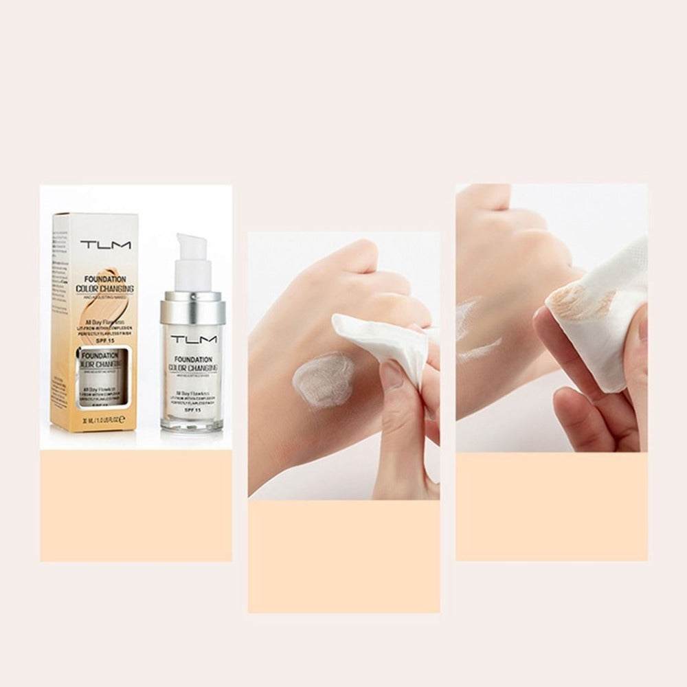 temperature liquid foundation concealer portable natural color makeup foundation bb concealer