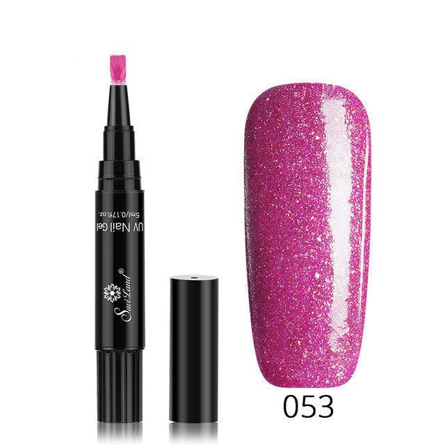 1 Gel Nail Varnish Pen Glitter