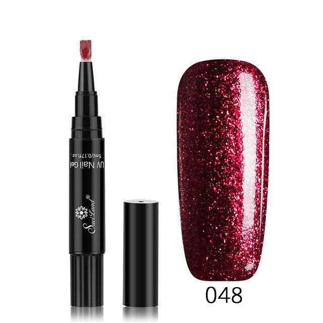 1 Gel Nail Varnish Pen Glitter