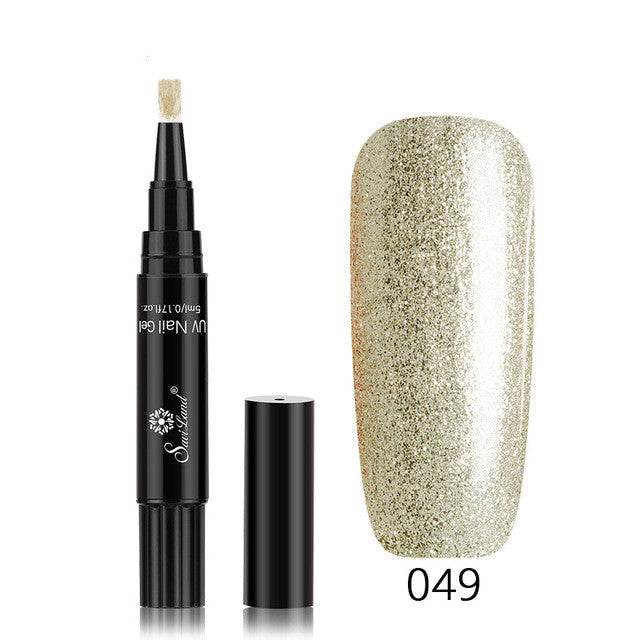 1 Gel Nail Varnish Pen Glitter