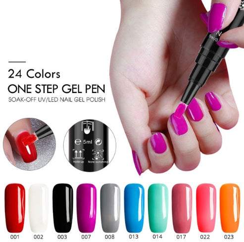 1 Gel Nail Varnish Pen Glitter