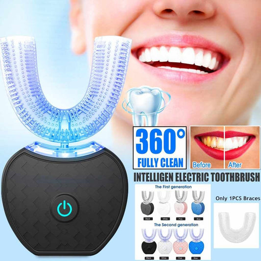 Type Tooth Brush Whitening Blue Light USB Charging